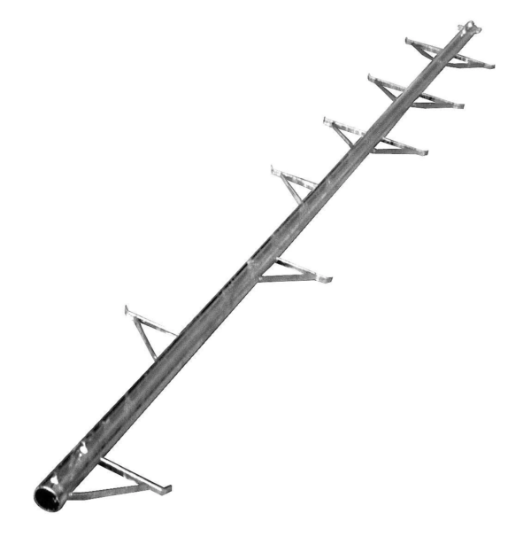 PALO A SCALETTA 3MT TUBO 76X3